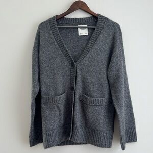 Abercrombie Grey Knit Long Cardigan
